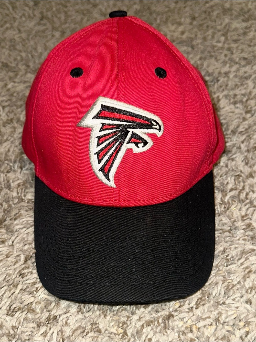 NFL Falcons Red Cap with Black Accents